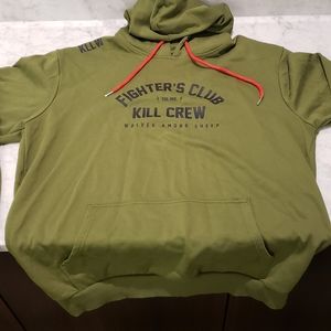 KILL CREW FIGHTER'S CLUB HOODIE - OLIVE